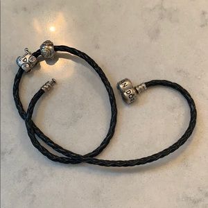 Pandora double wrap leather cord bracelet